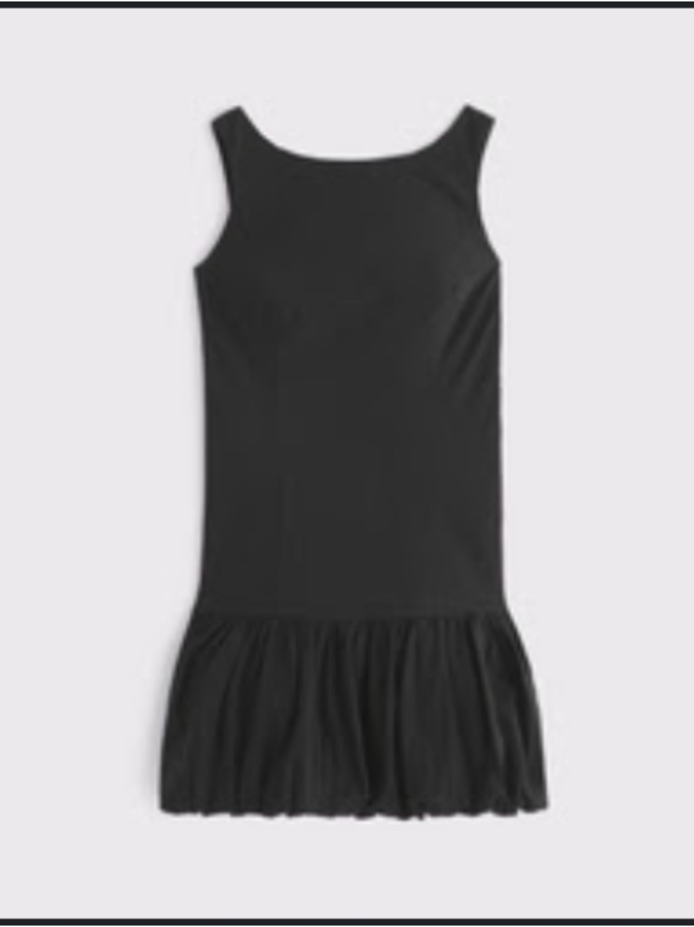 Abercrombie & Fitch Black Bubble Hem Mini Dress
